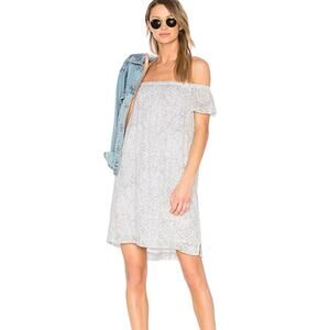 Bella Dahl Off Shoulder Dress in Rain Storm from Revolve XS